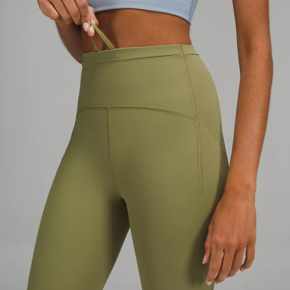 BNWT Lululemon Swift Speed HR Cropped Leggings Bronze Green size 2 - Picture 6 of 9